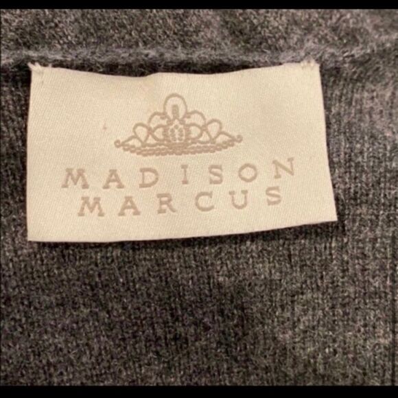 MADISON MARCUS CASHMERE RUCHED CUFF SWEATER DRESS - Picture 5 of 6